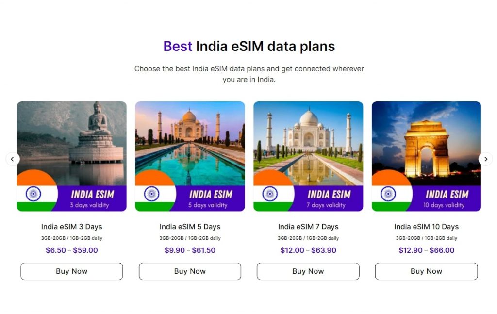 esimindia.net is one of the most suitable options for travelers