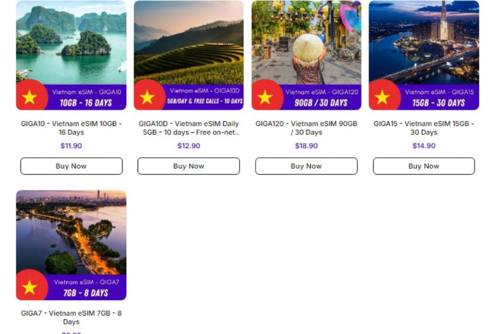 Best Vietnam eSIM Cards for Tourists